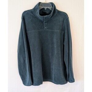 32 Degrees Heat Womens Midweight Snap Arctic Fleece Pullover Midnight Muse, XXL